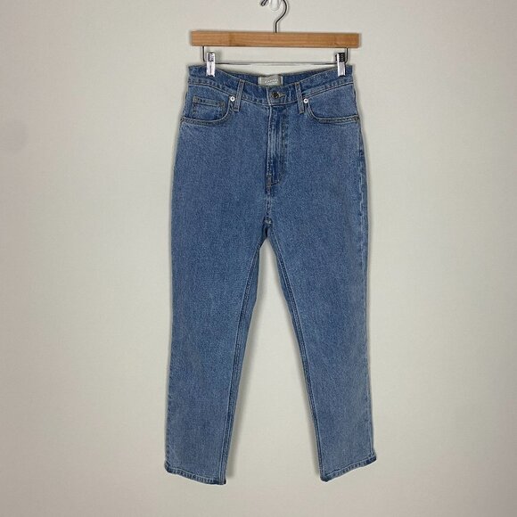 Everlane The Original Cheeky Jeans Organic Cotton Womens 27 Ankle Light Wash - Picture 1 of 7